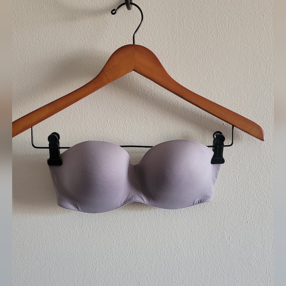 Victoria's Secret Body by Victoria strapless bra Women's 32C grey/purple